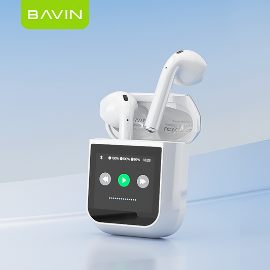 BA81 Wireless Bluetooth Earbuds – LCD Display, Hi-Fi Sound & Smart Touch Control 🎧🔥