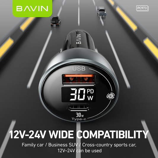 PC973 30W PD & QC3.0 Fast Charger – Dual-Port High-Speed Charging Adapter