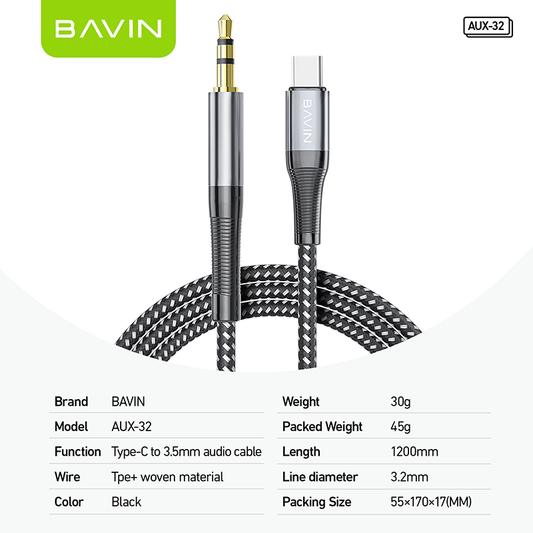 BAVIN AUX-32 High-Quality Wired Earphones – Crystal Clear Sound & Superior Comfort 🎧
