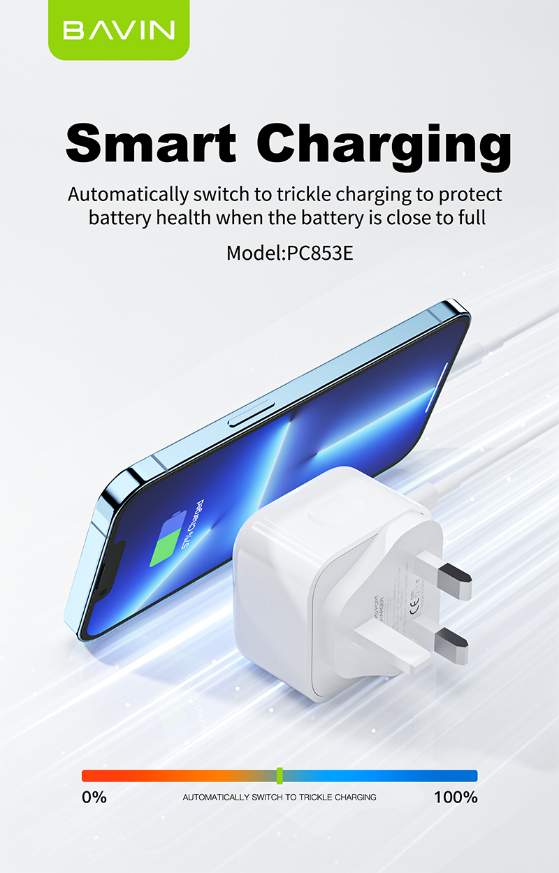 PC853E 35W PD Type-C & USB Fast Charger – Ultra-Powerful Dual-Port Charging Adapter