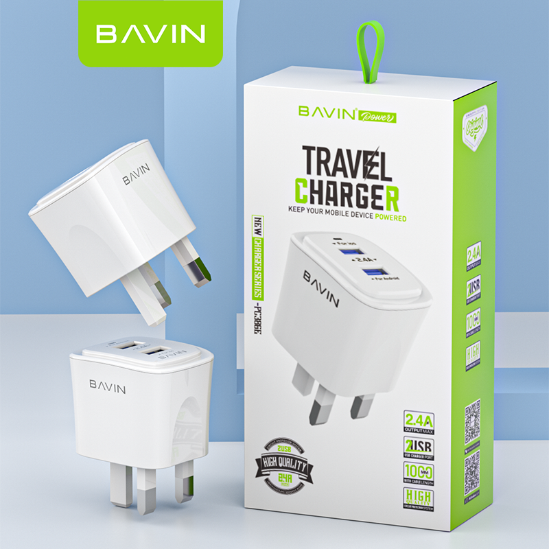 PC386E 2.4A Dual USB Fast Charger – Efficient & Reliable Charging for All Devices