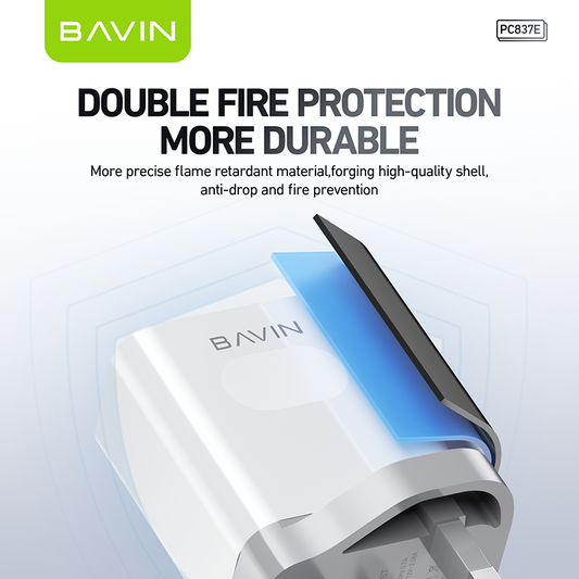 PC837 25W PD Type-C Fast Charger – High-Speed & Multi-Protection Charging Adapter