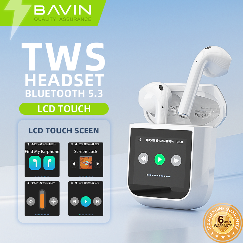 BA81 Wireless Bluetooth Earbuds – LCD Display, Hi-Fi Sound & Smart Touch Control 🎧🔥