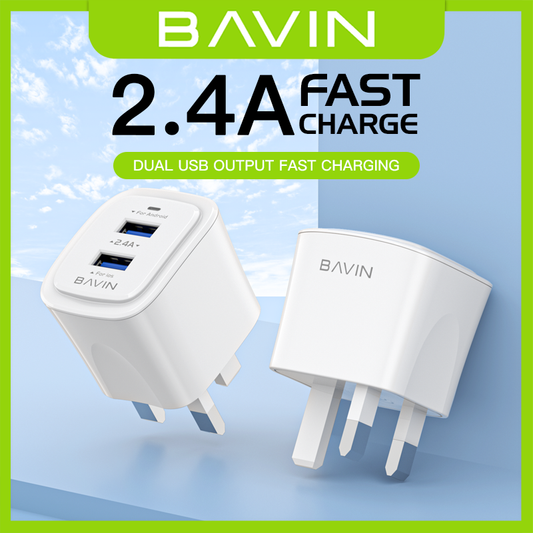 PC386E 2.4A Dual USB Fast Charger – Efficient &amp; Reliable Charging for All Devices