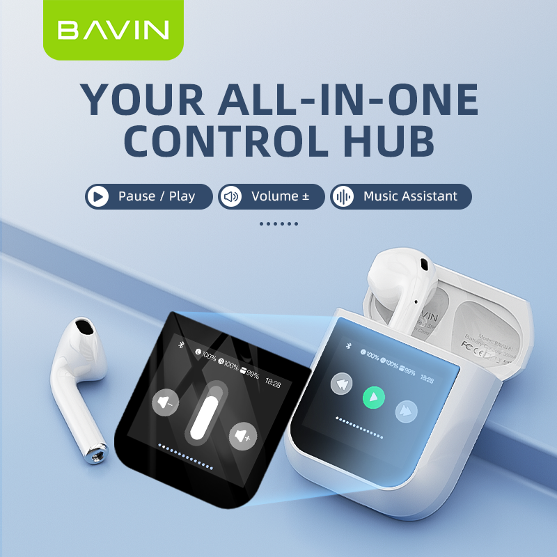 BA81 Wireless Bluetooth Earbuds – LCD Display, Hi-Fi Sound & Smart Touch Control 🎧🔥