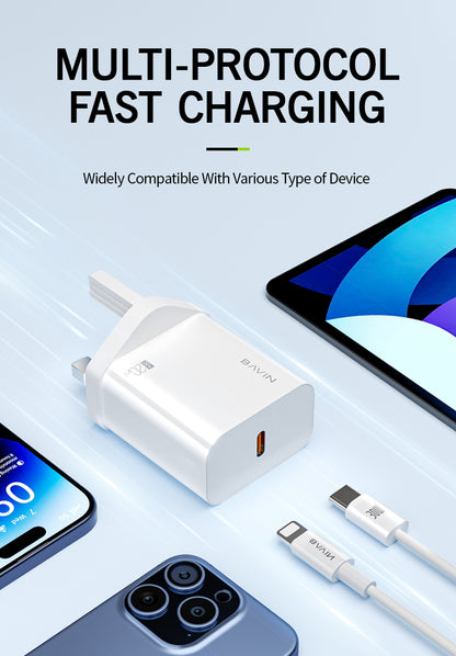 PC938E 20W PD Travel Fast Charger – High-Speed & Compact Charging Solution