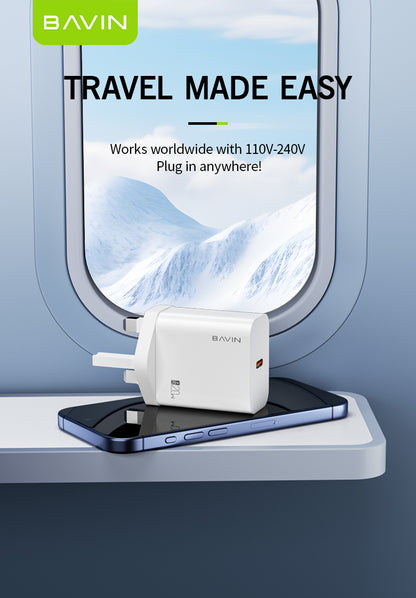 PC938E 20W PD Travel Fast Charger – High-Speed & Compact Charging Solution