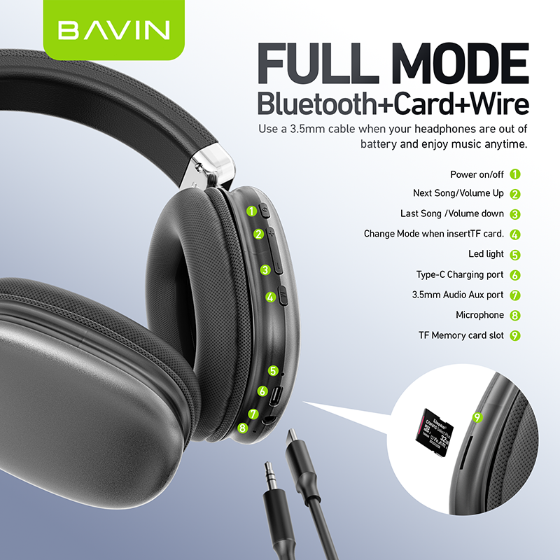 BAVIN BA55 TWS Wireless Bluetooth Earbuds – Touch Control, Hi-Fi Sound & Long Battery Life 🎧🔥