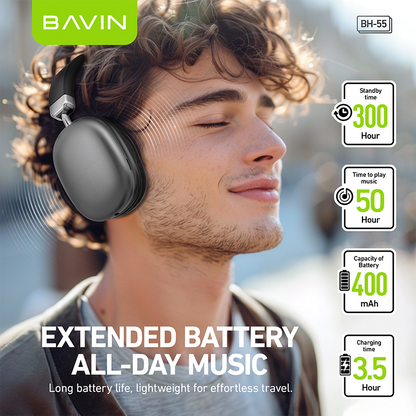 BAVIN BA55 TWS Wireless Bluetooth Earbuds – Touch Control, Hi-Fi Sound & Long Battery Life 🎧🔥