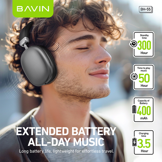 BAVIN BA55 TWS Wireless Bluetooth Earbuds – Touch Control, Hi-Fi Sound & Long Battery Life 🎧🔥