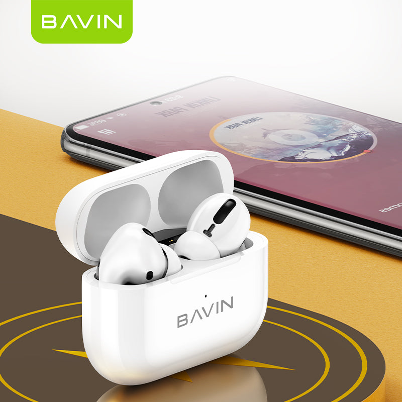 BAVIN BA33 TWS Wireless Bluetooth 5.3 Earbuds – Hi-Fi Stereo Sound & Touch Control 🎧🔥