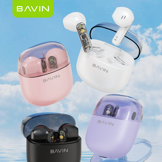 BAVIN BA61 TWS Bluetooth Wireless Earbuds – Hi-Fi Sound, Low Latency & Touch Control 🎧🔥