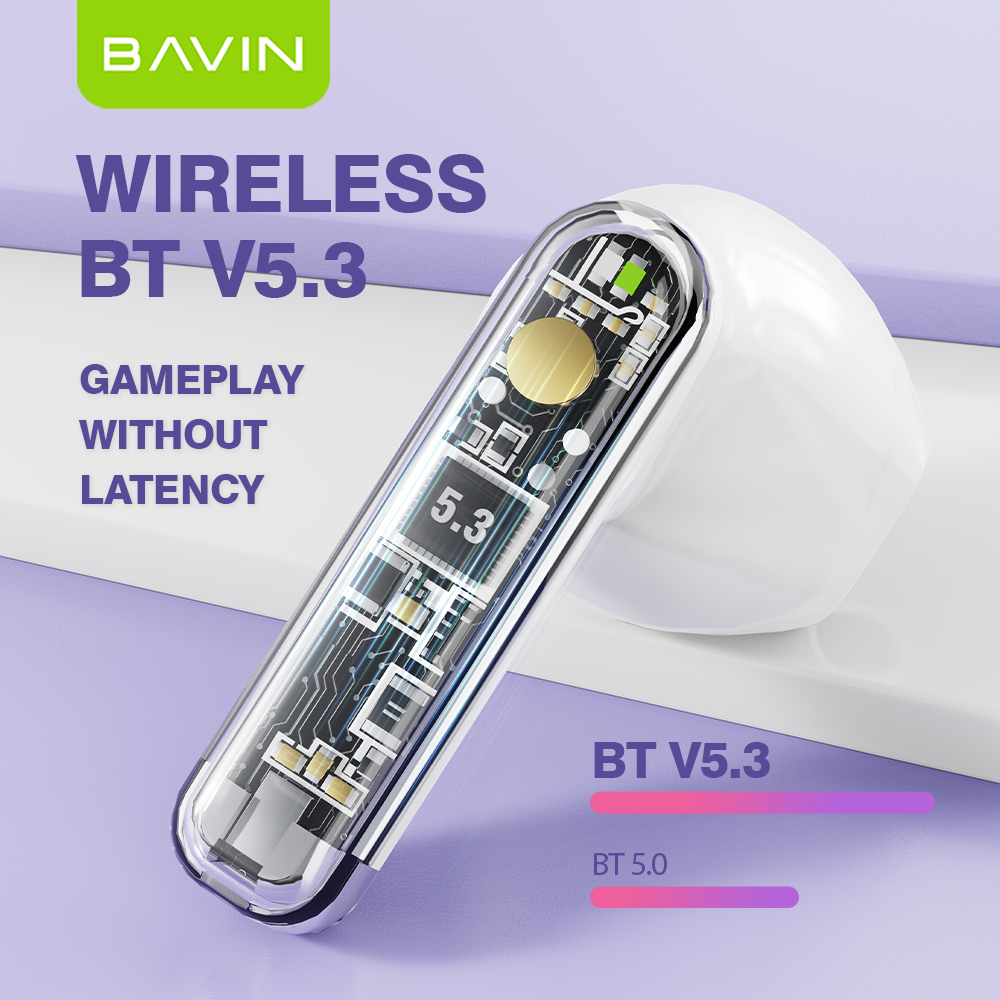 BAVIN BA61 TWS Bluetooth Wireless Earbuds – Hi-Fi Sound, Low Latency & Touch Control 🎧🔥