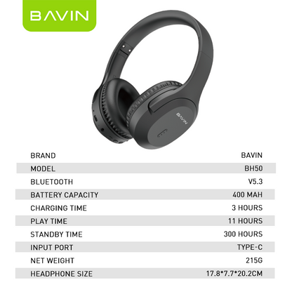 BA50 Bluetooth 5.3 Sports Earbuds – True Wireless, Hi-Fi Sound & Touch Control 🎧🔥